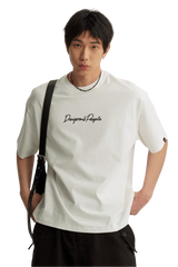 Dangerous People Heavy Weight Basic Cursive Tee - ShaLaoBan
