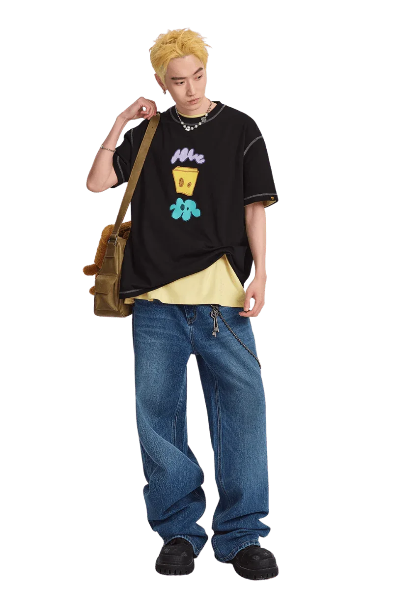 Dangerous People Heavy Weight Outline Tee - ShaLaoBan