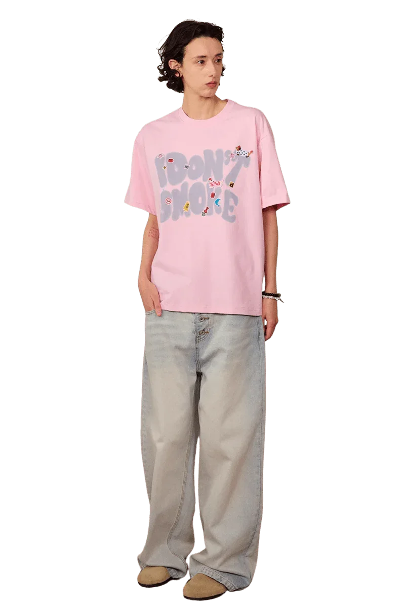 IDontSmoke Bold Graffiti Spray Tee
(Sorona Material) - ShaLaoBan