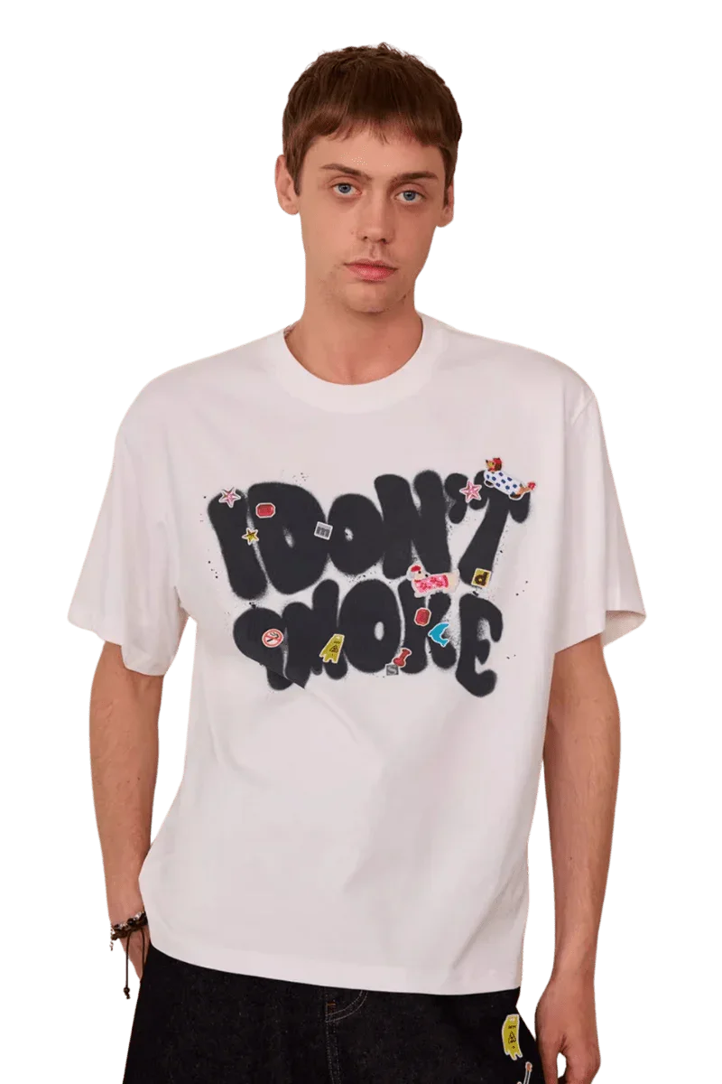 IDontSmoke Bold Graffiti Spray Tee
(Sorona Material) - ShaLaoBan