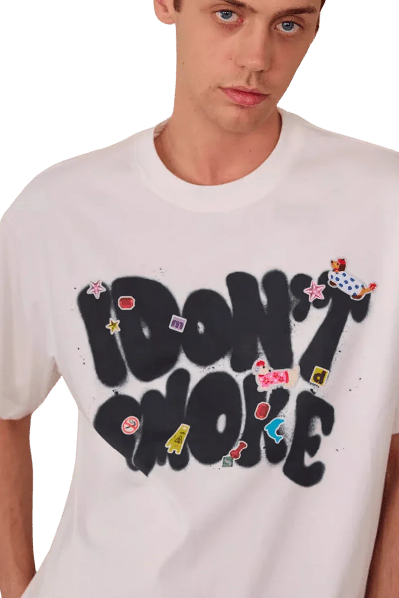 IDontSmoke Bold Graffiti Spray Tee
(Sorona Material) - ShaLaoBan