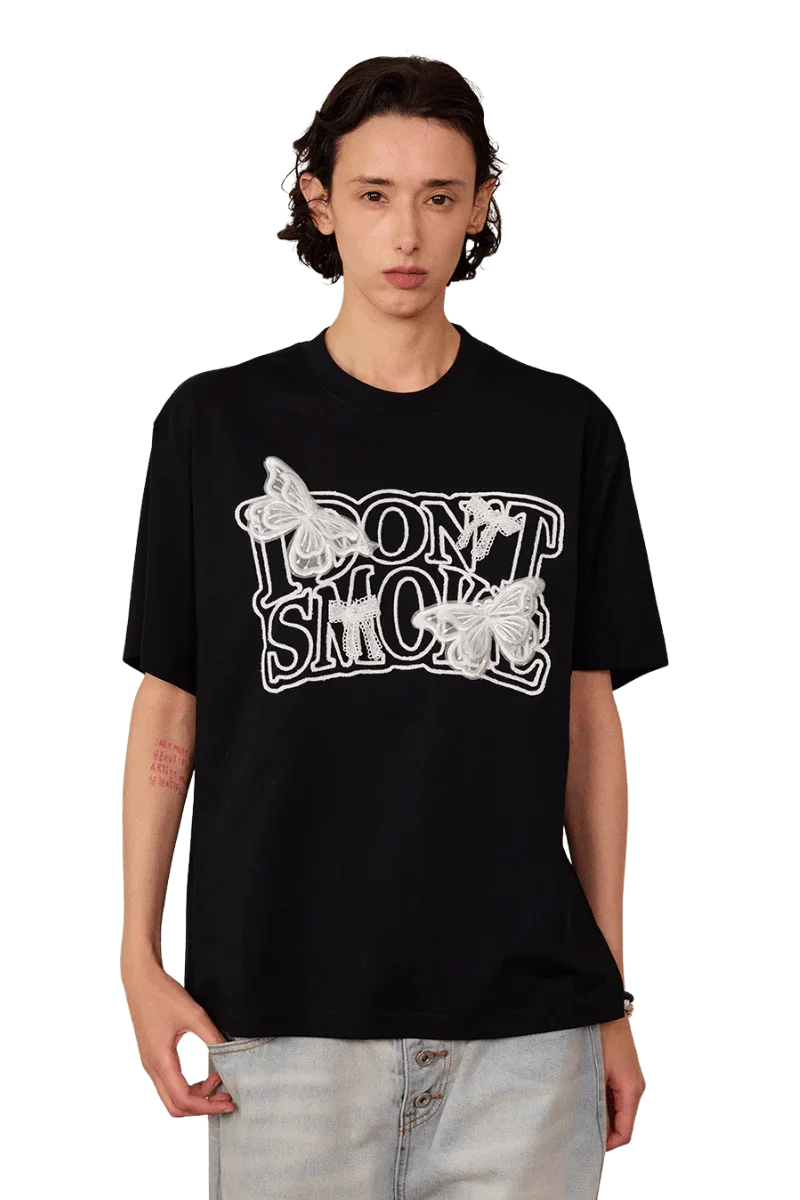 IDontSmoke Butterfly Lace Tee
(Sorona Material) - ShaLaoBan