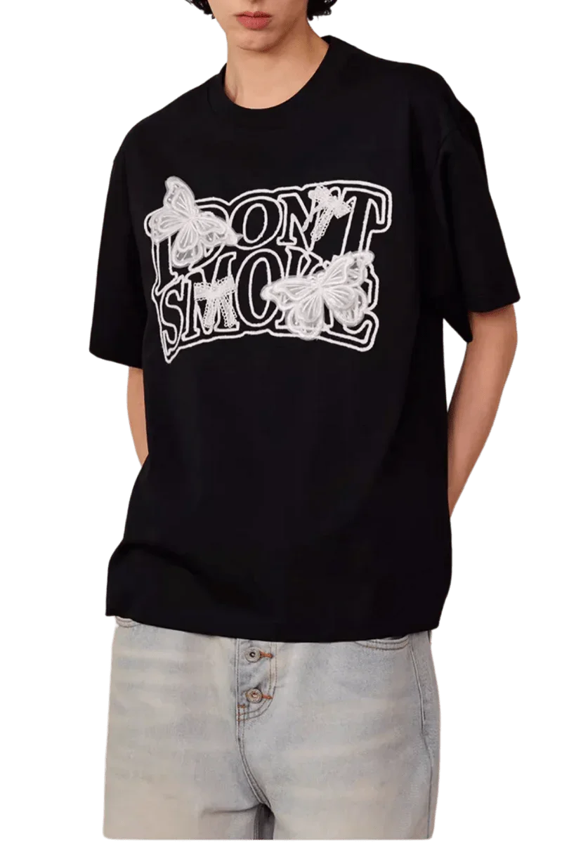 IDontSmoke Butterfly Lace Tee
(Sorona Material) - ShaLaoBan