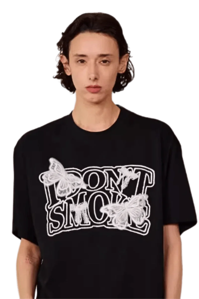 IDontSmoke Butterfly Lace Tee
(Sorona Material) - ShaLaoBan