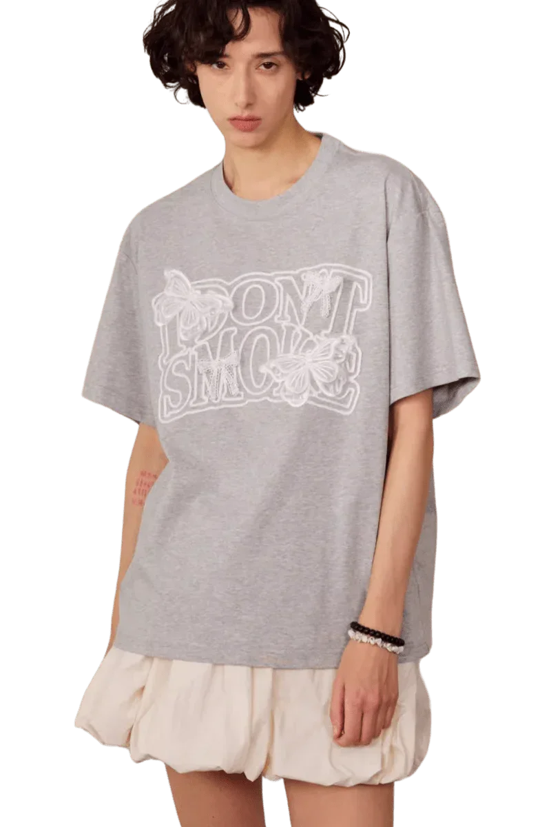 IDontSmoke Butterfly Lace Tee
(Sorona Material) - ShaLaoBan