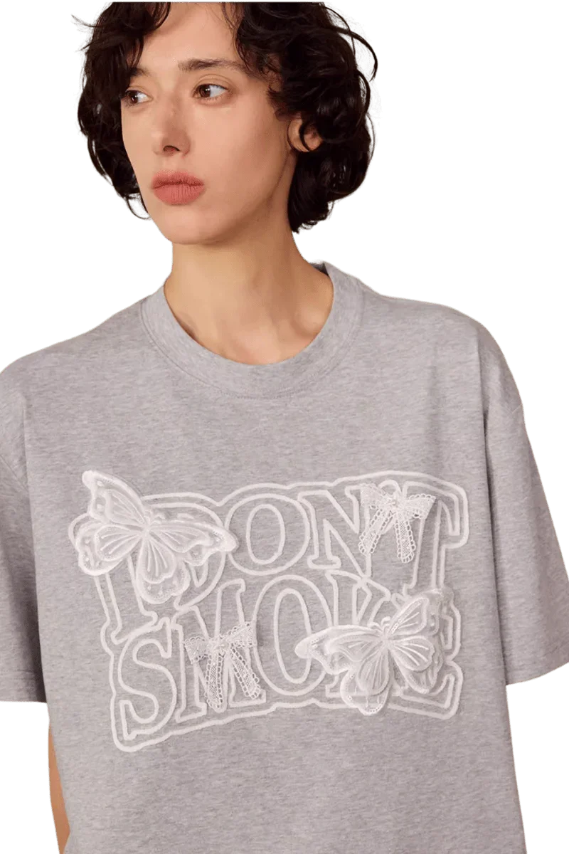IDontSmoke Butterfly Lace Tee
(Sorona Material) - ShaLaoBan