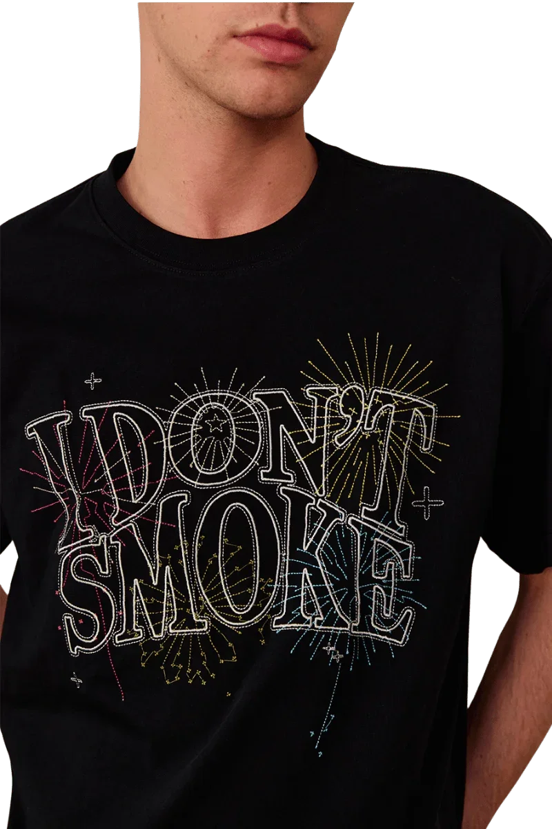 IDontSmoke Fireworks Embroidery Tee
(Sorona Material) - ShaLaoBan