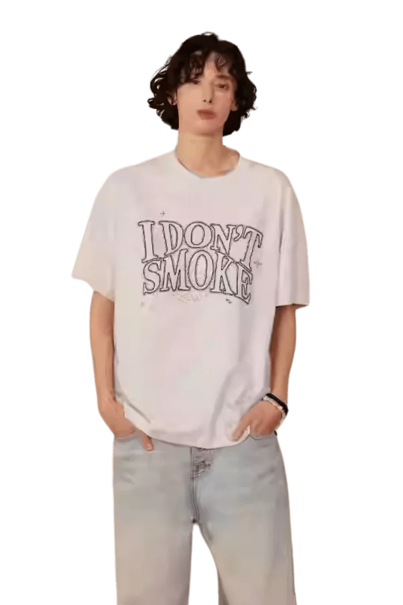 IDontSmoke Fireworks Embroidery Tee
(Sorona Material) - ShaLaoBan