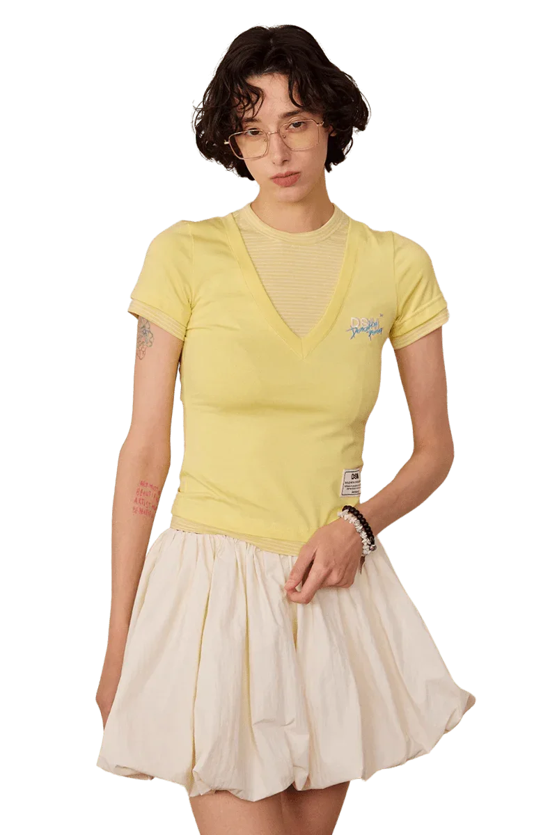 IDontSmoke Ladies Two-Piece Imitation Tee - ShaLaoBan