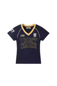 IDontSmoke Ladies V-Neck Jersey Tee
(Sorona Material) - ShaLaoBan