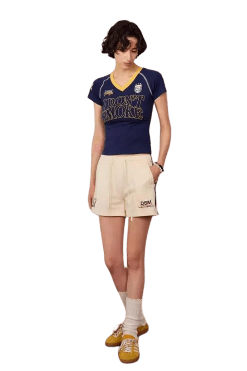 IDontSmoke Ladies V-Neck Jersey Tee
(Sorona Material) - ShaLaoBan