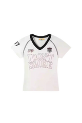 IDontSmoke Ladies V-Neck Jersey Tee
(Sorona Material) - ShaLaoBan
