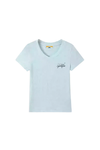 IDontSmoke Ladies V-Neck Ripple Tee - ShaLaoBan