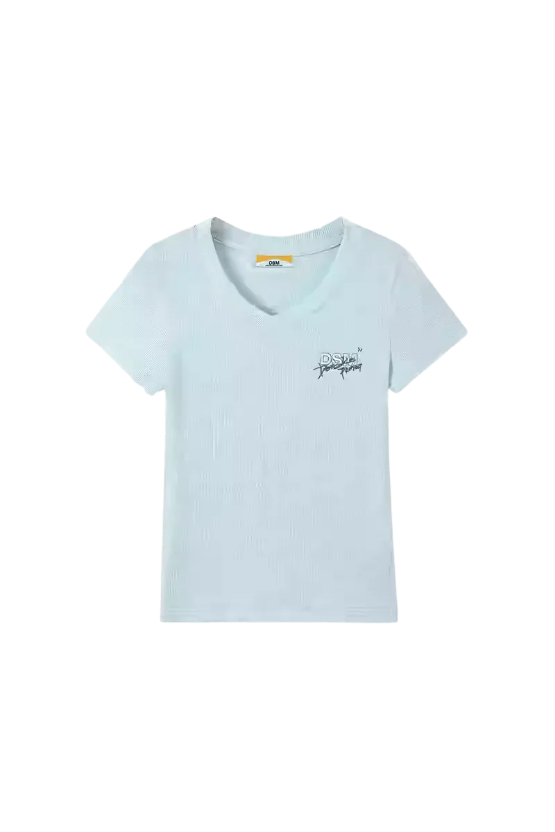 IDontSmoke Ladies V-Neck Ripple Tee - ShaLaoBan
