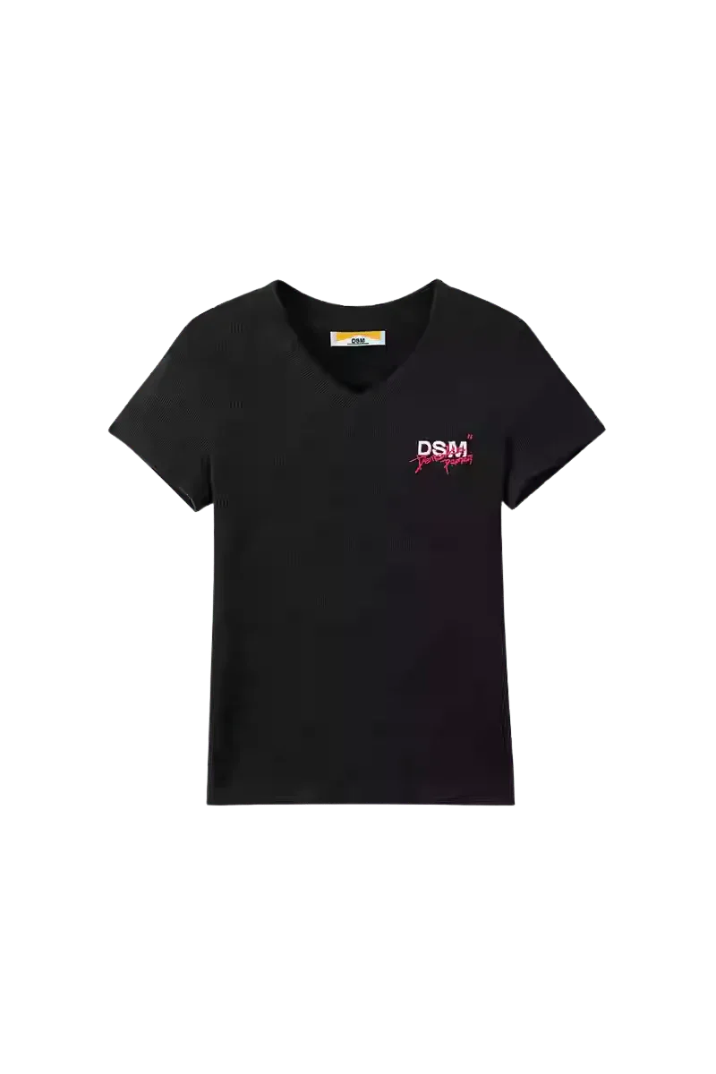 IDontSmoke Ladies V-Neck Ripple Tee - ShaLaoBan