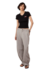 IDontSmoke Ladies V-Neck Ripple Tee - ShaLaoBan