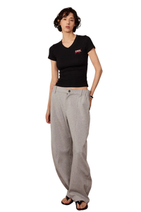 IDontSmoke Ladies V-Neck Ripple Tee - ShaLaoBan