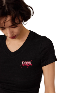 IDontSmoke Ladies V-Neck Ripple Tee - ShaLaoBan