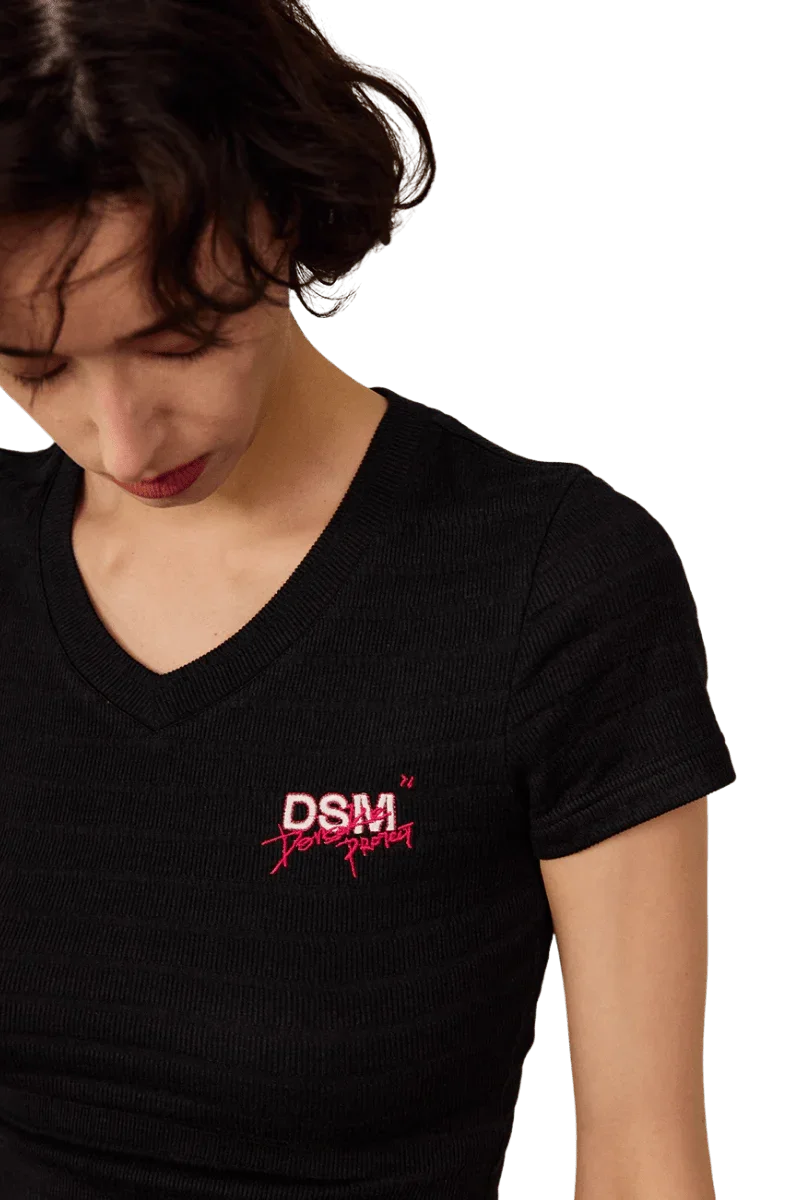 IDontSmoke Ladies V-Neck Ripple Tee - ShaLaoBan