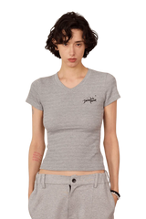 IDontSmoke Ladies V-Neck Ripple Tee - ShaLaoBan