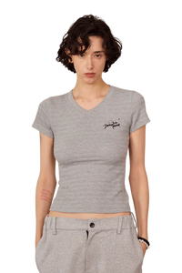 IDontSmoke Ladies V-Neck Ripple Tee - ShaLaoBan