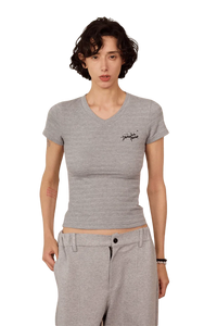 IDontSmoke Ladies V-Neck Ripple Tee - ShaLaoBan