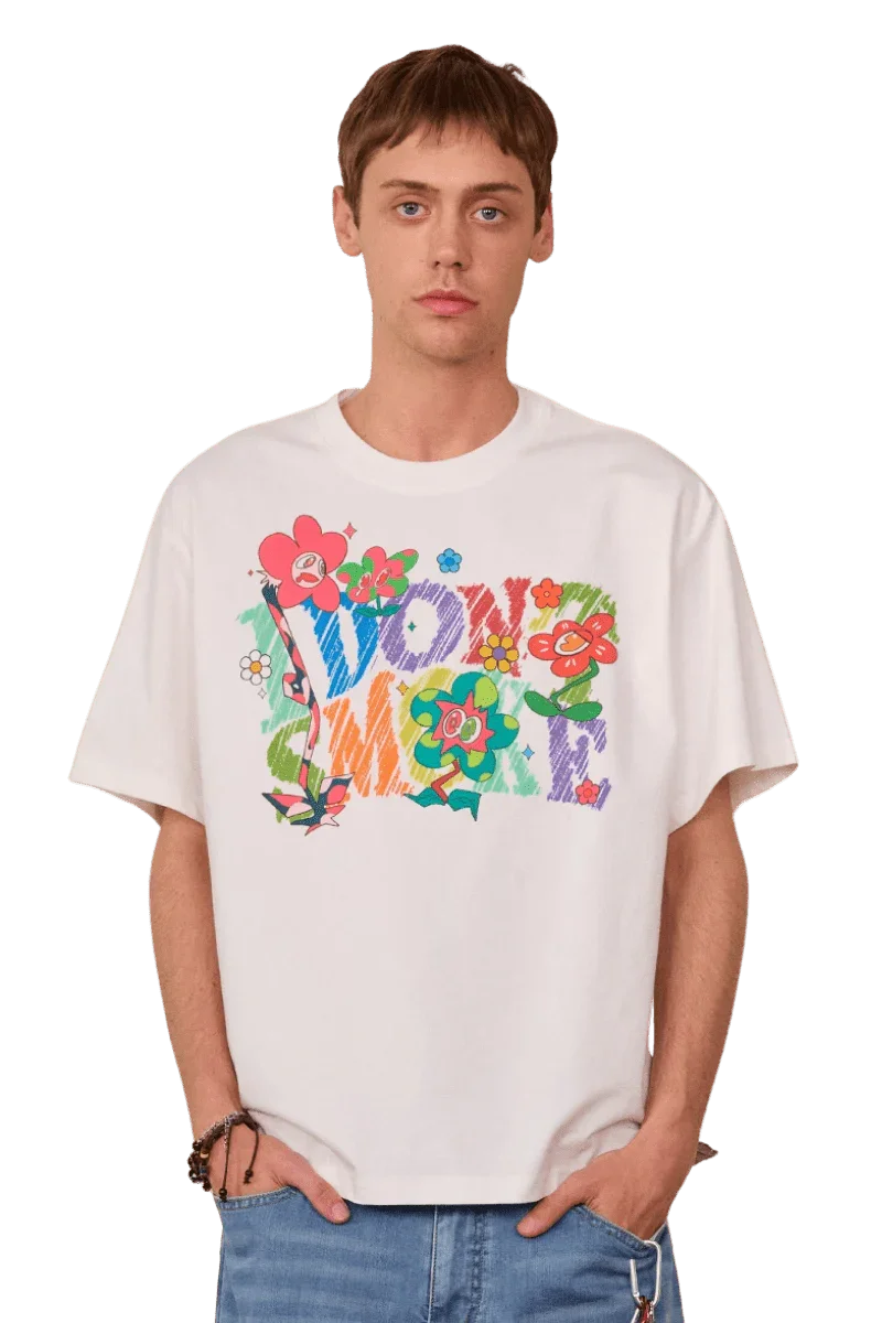 IDontSmoke Rainbow Crayon Floral Tee
(Sorona Material) - ShaLaoBan