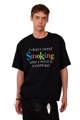 IDontSmoke Rainbow Slogan Tee
(Sorona Material) - ShaLaoBan