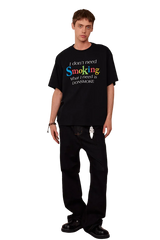 IDontSmoke Rainbow Slogan Tee
(Sorona Material) - ShaLaoBan