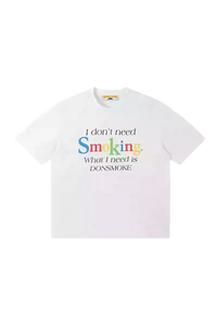 IDontSmoke Rainbow Slogan Tee
(Sorona Material) - ShaLaoBan