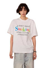 IDontSmoke Rainbow Slogan Tee
(Sorona Material) - ShaLaoBan