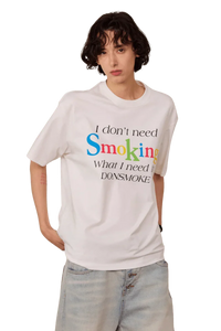 IDontSmoke Rainbow Slogan Tee
(Sorona Material) - ShaLaoBan