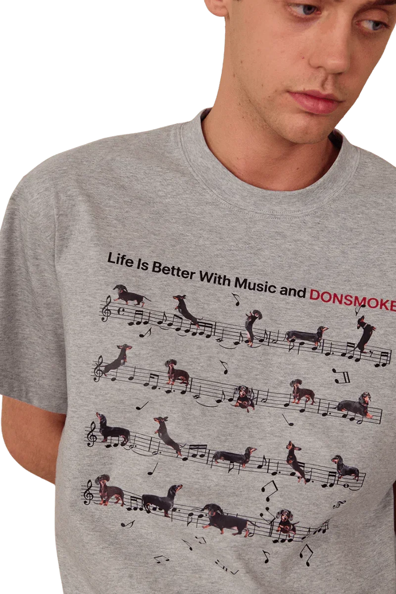 IDontSmoke Sausage Puppy Musical Sheet Tee
(Sorona Material) - ShaLaoBan
