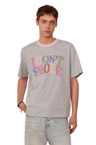 IDontSmoke Two Tone Plaid Logo Tee
(Sorona Material) - ShaLaoBan