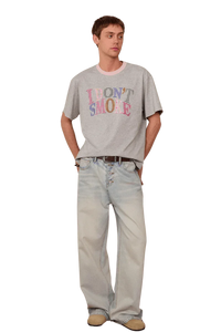 IDontSmoke Two Tone Plaid Logo Tee
(Sorona Material) - ShaLaoBan