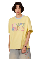 IDontSmoke Two Tone Plaid Logo Tee
(Sorona Material) - ShaLaoBan