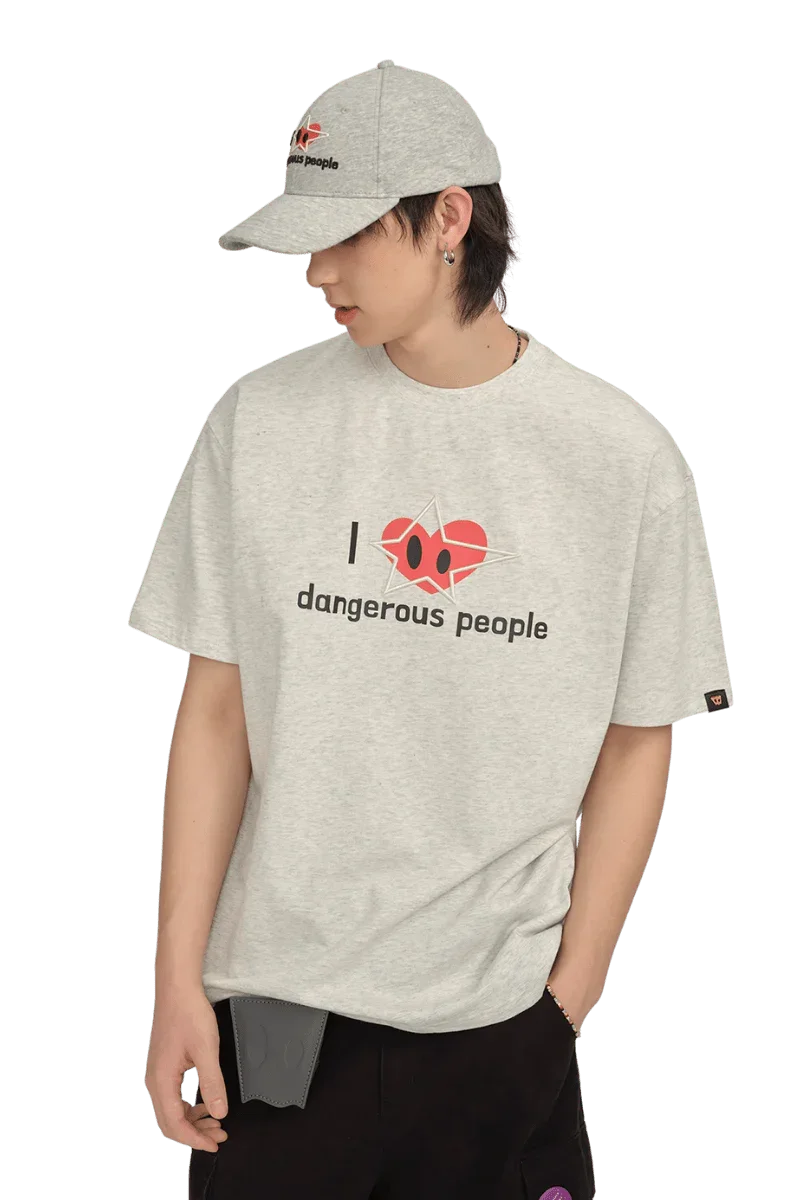 Dangerous People "I Love DP" Tee - Bold Streetwear Style - ShaLaoBan