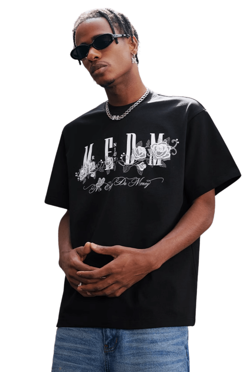 MEDM SS25 Ice Rose Embroidery Tee