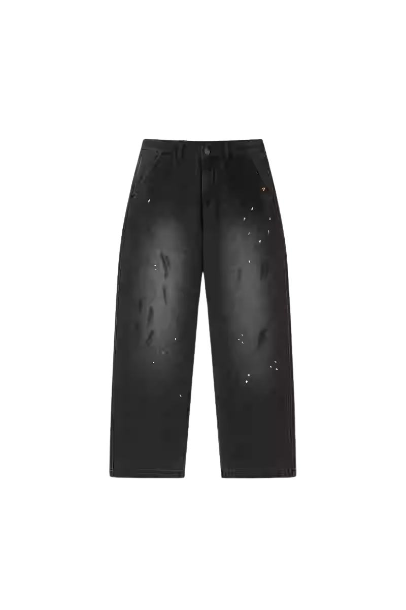 Dangerous People Ink Splashed Distressed Jeans