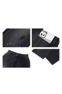 Dangerous People Ink Splashed Distressed Jeans
