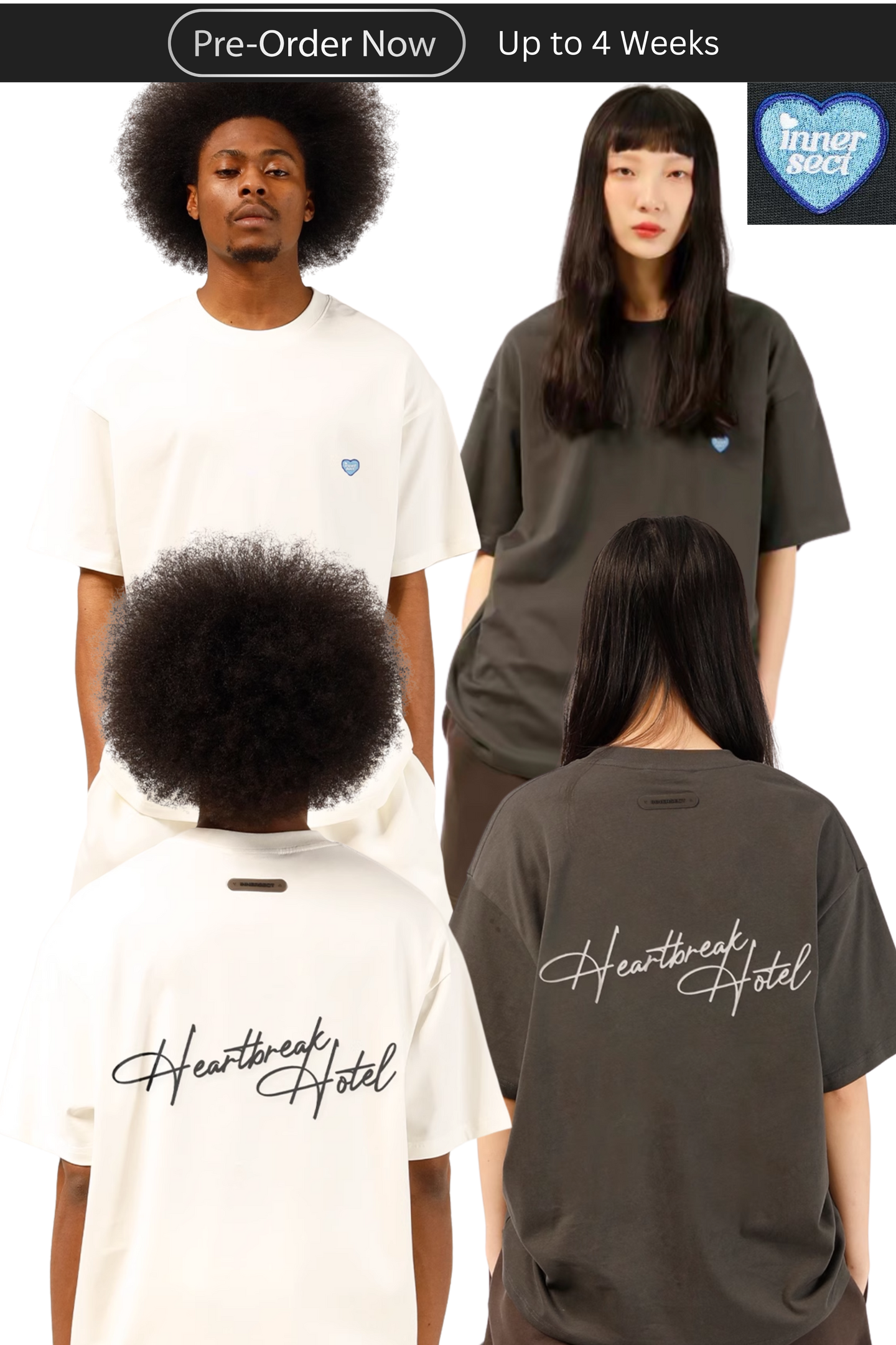 Innersect Heart Embroidery Tee