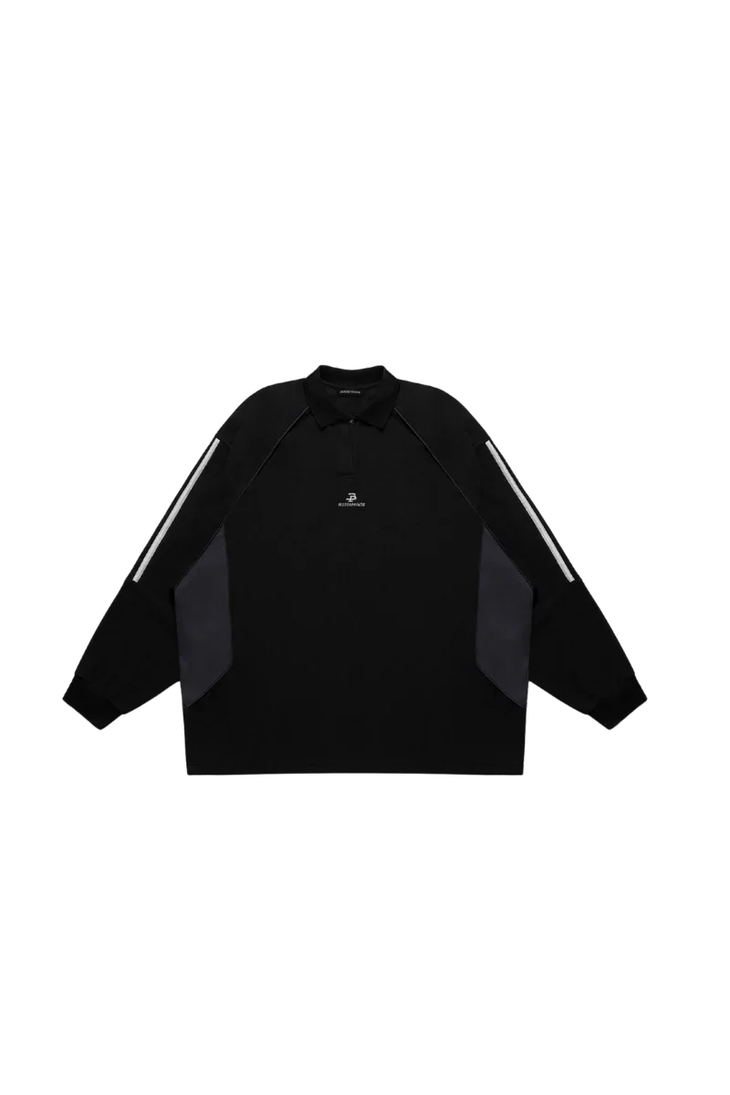 MasonPrince Knitted Sports Polo Long Sleeve Tee