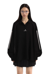 MasonPrince Knitted Sports Polo Long Sleeve Tee