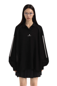 MasonPrince Knitted Sports Polo Long Sleeve Tee