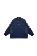 MasonPrince Knitted Sports Polo Long Sleeve Tee