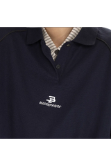 MasonPrince Knitted Sports Polo Long Sleeve Tee