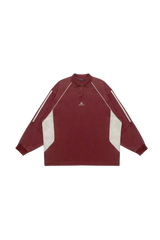 MasonPrince Knitted Sports Polo Long Sleeve Tee