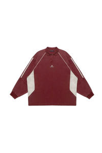 MasonPrince Knitted Sports Polo Long Sleeve Tee