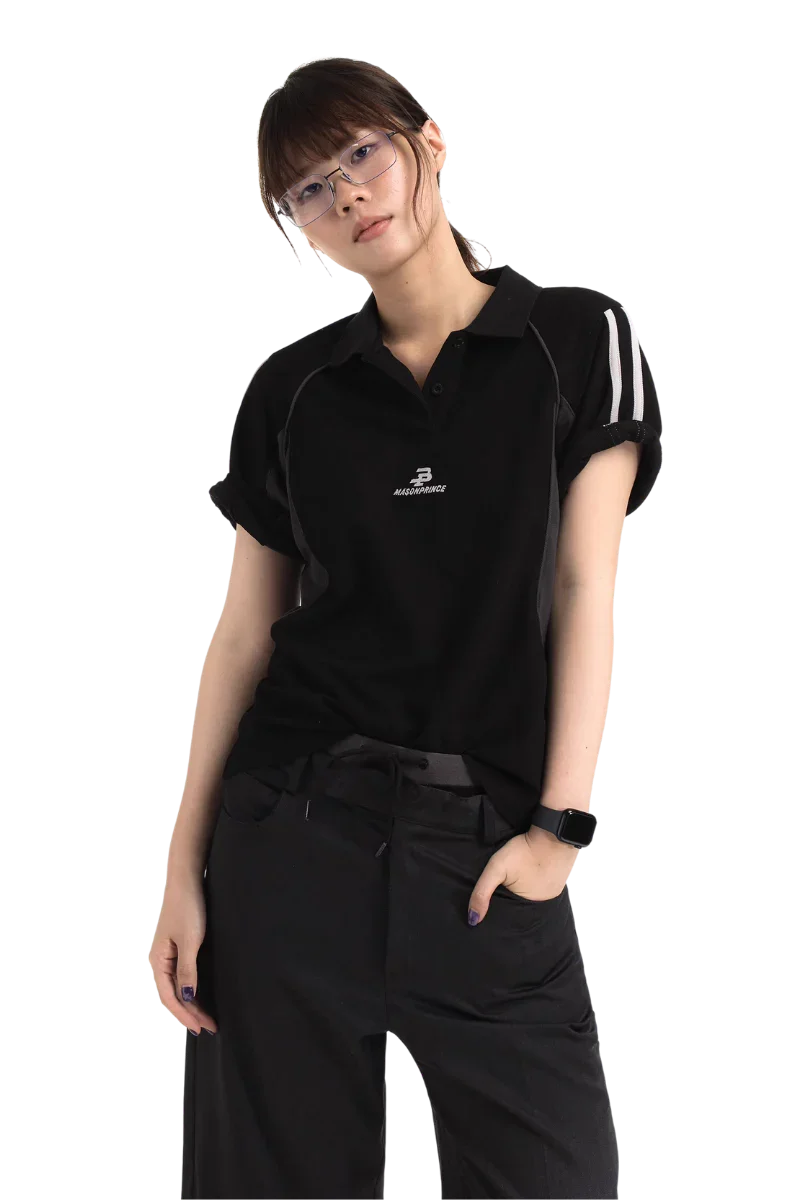 MasonPrince Knitted Sports Polo Tee