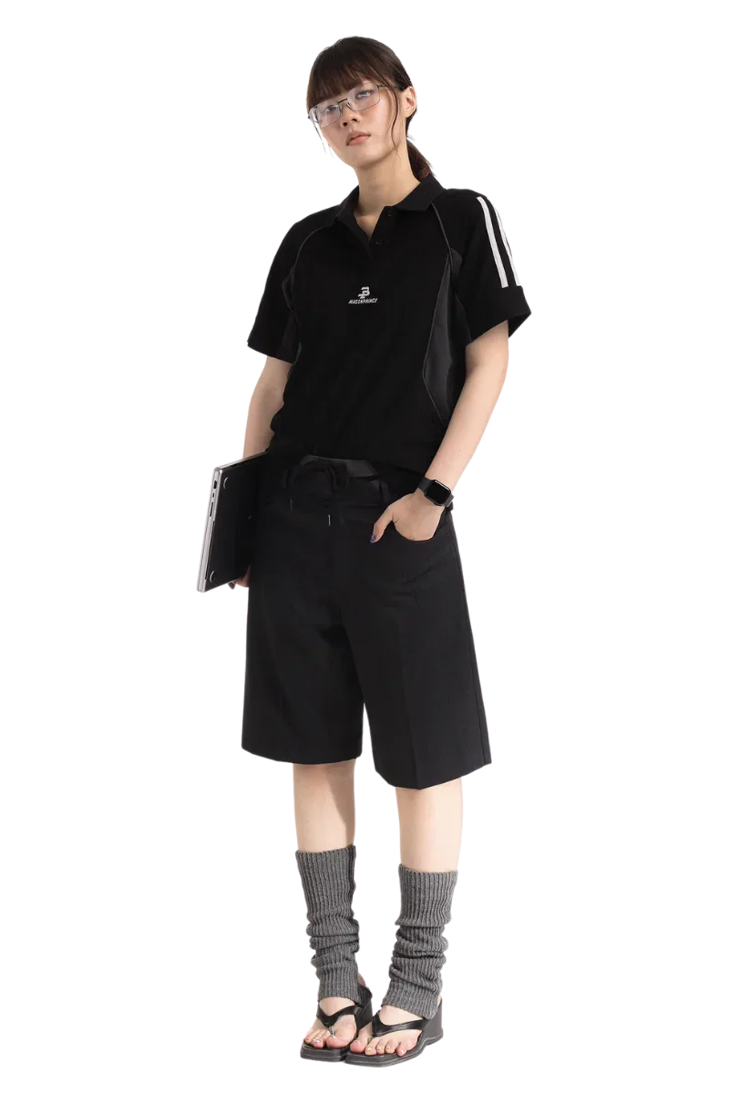 MasonPrince Knitted Sports Polo Tee